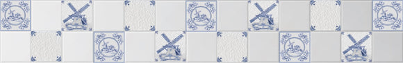 Delft style mosaic