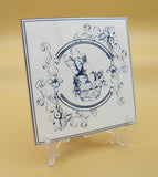 Delft Blue-style decorative tile. Rural motif series 03 - ArtisTile Ceramic