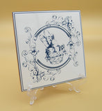 Delft Blue-style decorative tile. Rural motif series 03 - ArtisTile Ceramic