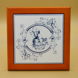 Carrelage décoratif de style Delft Blue. Motif champêtre série 03