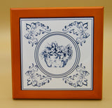 Carrelage décoratif de style Delft Blue. Motif champêtre série 04