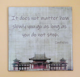 Citations célèbres. Confucius. Décoration murale en céramique 02