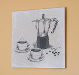 Kitchen ceramic wall decor. Coffee time. - ArtisTile Ceramic