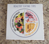 Ceramic kitchen trivet. Healthy eating tips. - ArtisTile Ceramic